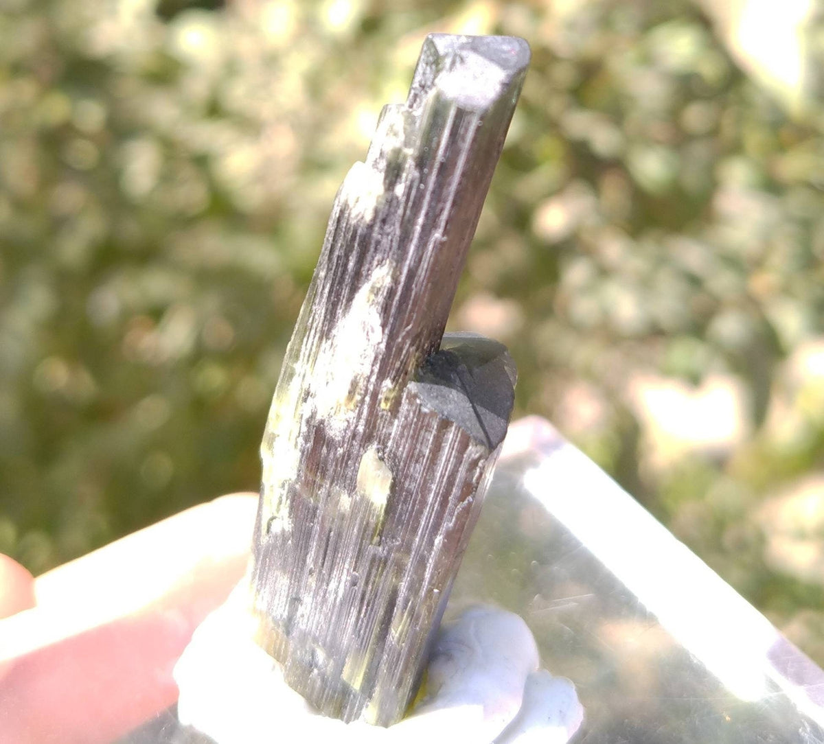 Double Terminated Green Tourmaline Crystal, Pakistan - 14 grams
