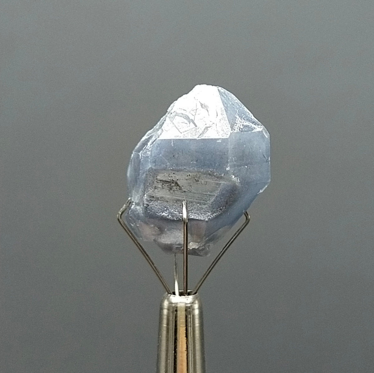 Natural rare indicolite blue quartz crystal from Afghanistan, 3 grams