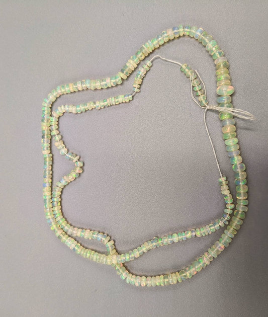 Ethiopian Opal Bead Strand, Fine Quality, 9.3 grams
