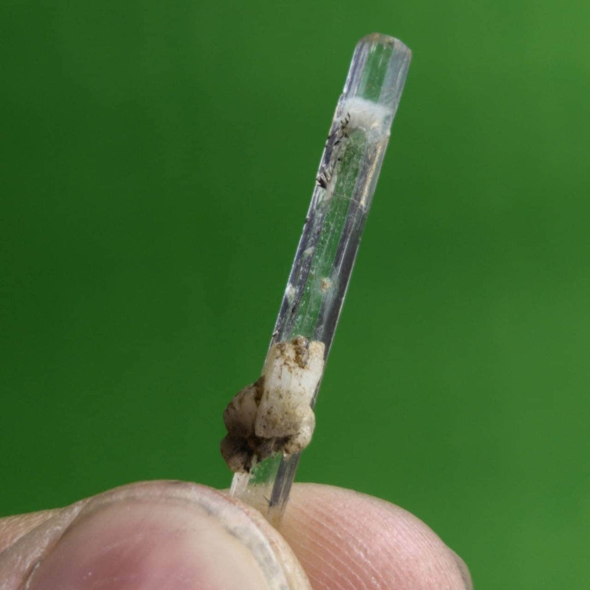 Single terminated colorless clear terminated aquamarine crystal from skardu GilgitBaltistan Pakistan