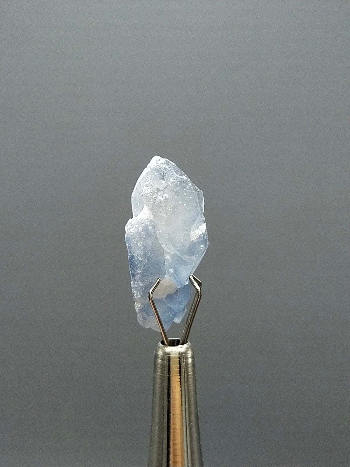 Natural rare indicolite blue quartz crystal from Afghanistan, 1.4 grams