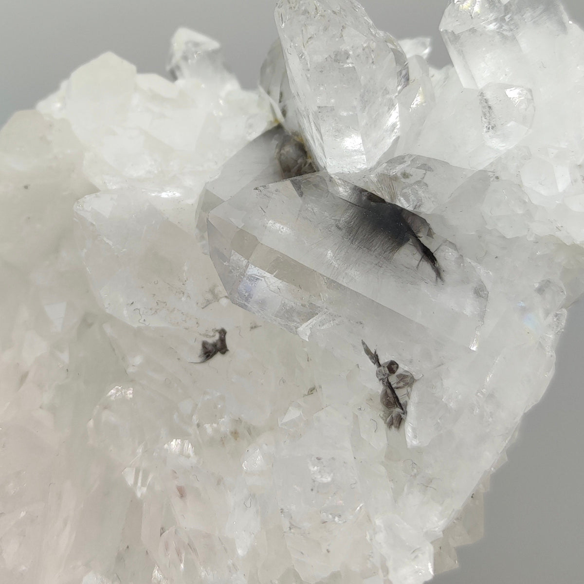 Natural nice size brookite included quartz cluster from Baluchistan Pakistan, 344 grams