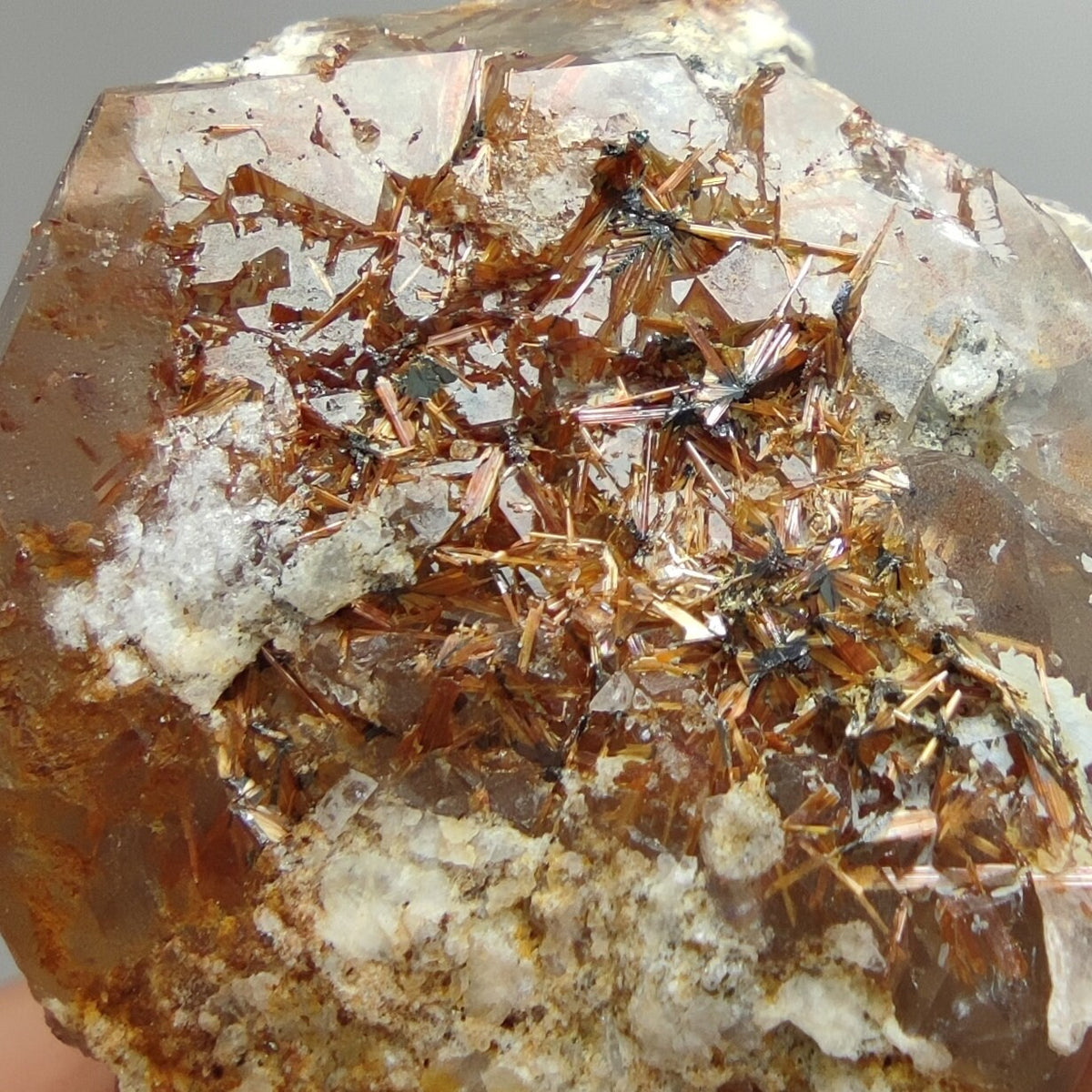 Smokey Quartz Crystal with Rutile, KP Pakistan, 104 grams