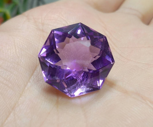 26 Carat Cushion Cut Amethyst Gemstone