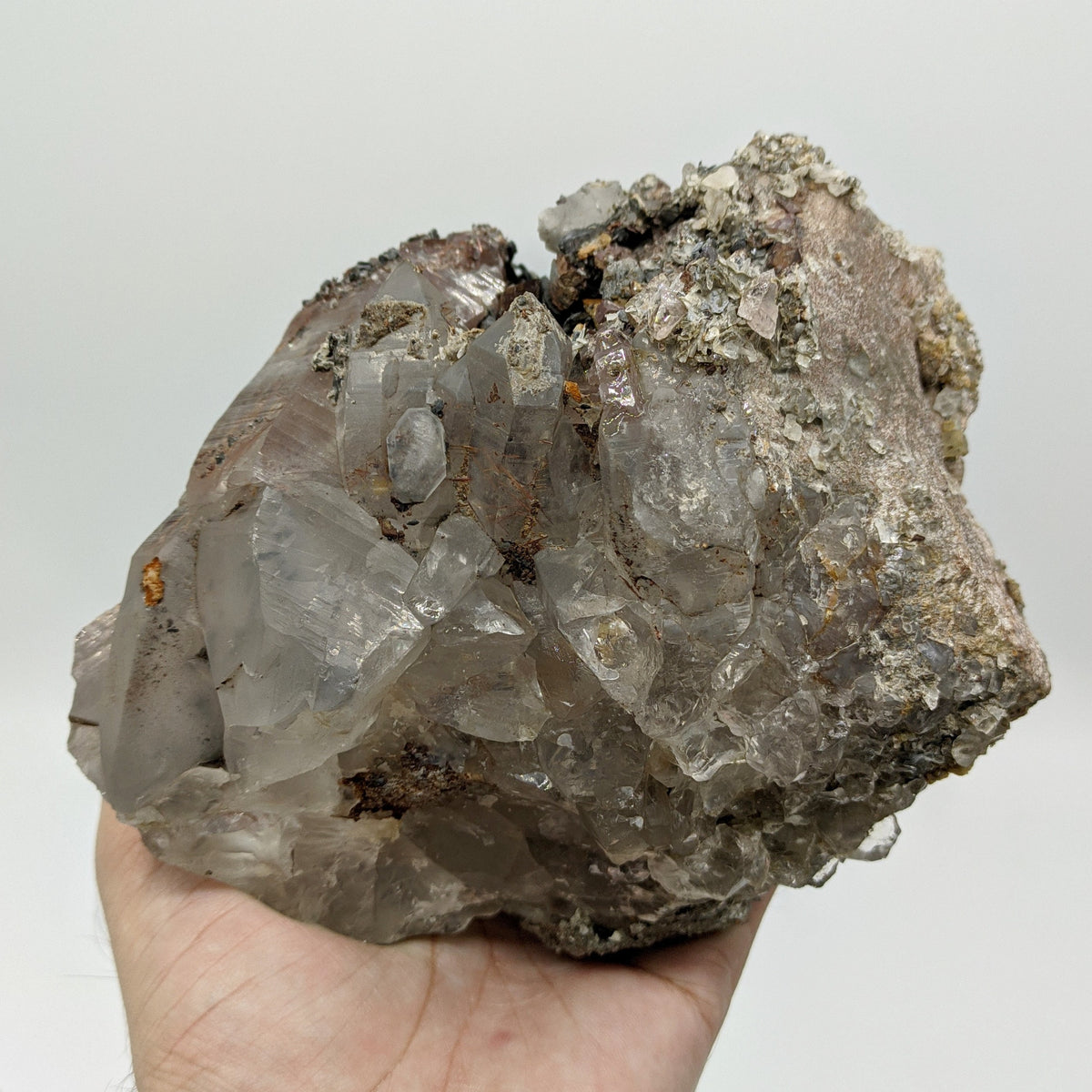 Golden Rutile Quartz Cluster with Siderite, Skardu Pakistan