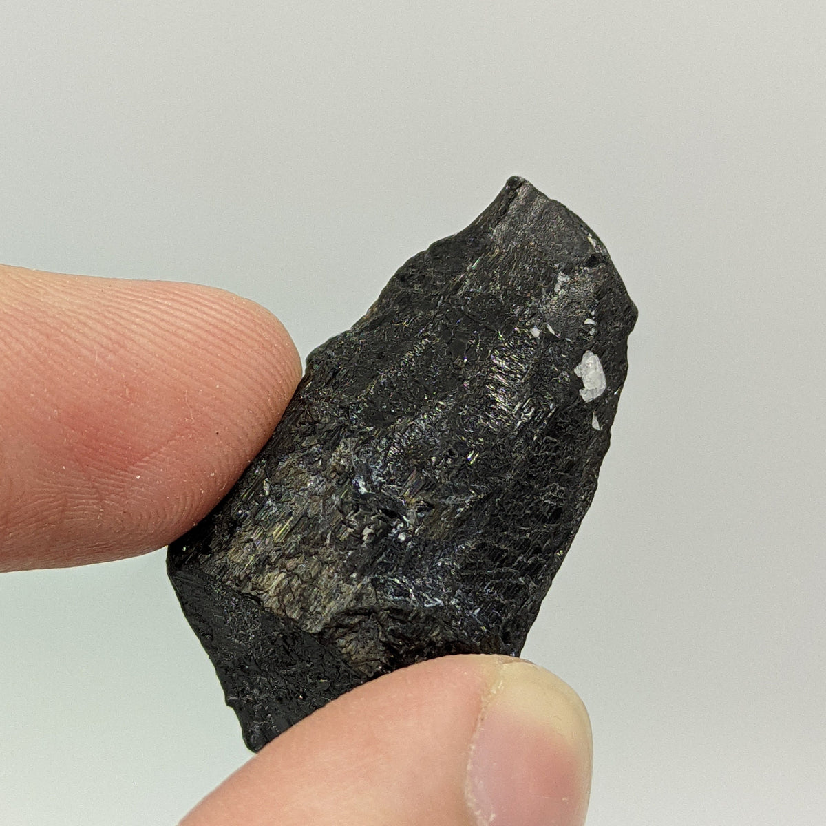 Etched Black Tourmaline Crystal, Skardu Pakistan, 13.5g