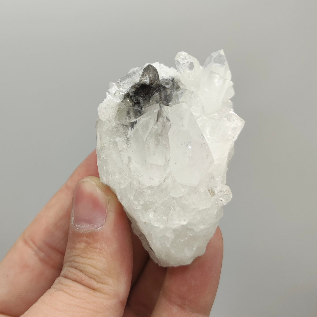 Natural nice size brookite included quartz cluster from Baluchistan Pakistan, 98 grams