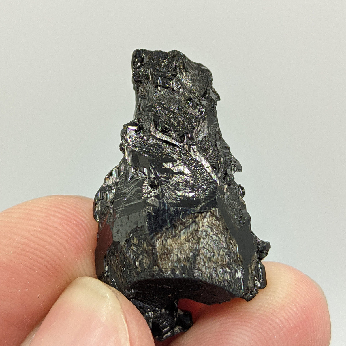 Etched Black Tourmaline Crystal, Skardu Pakistan, 8.5g