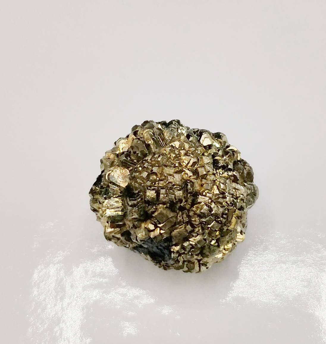 Golden Marcasite Sphere Cluster: Prophecy Stone from Pakistan