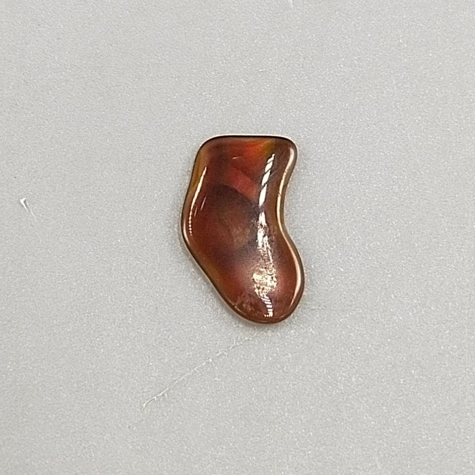 1.5 Carat Fire Agate Cabochon, High Grade Polished Gemstone