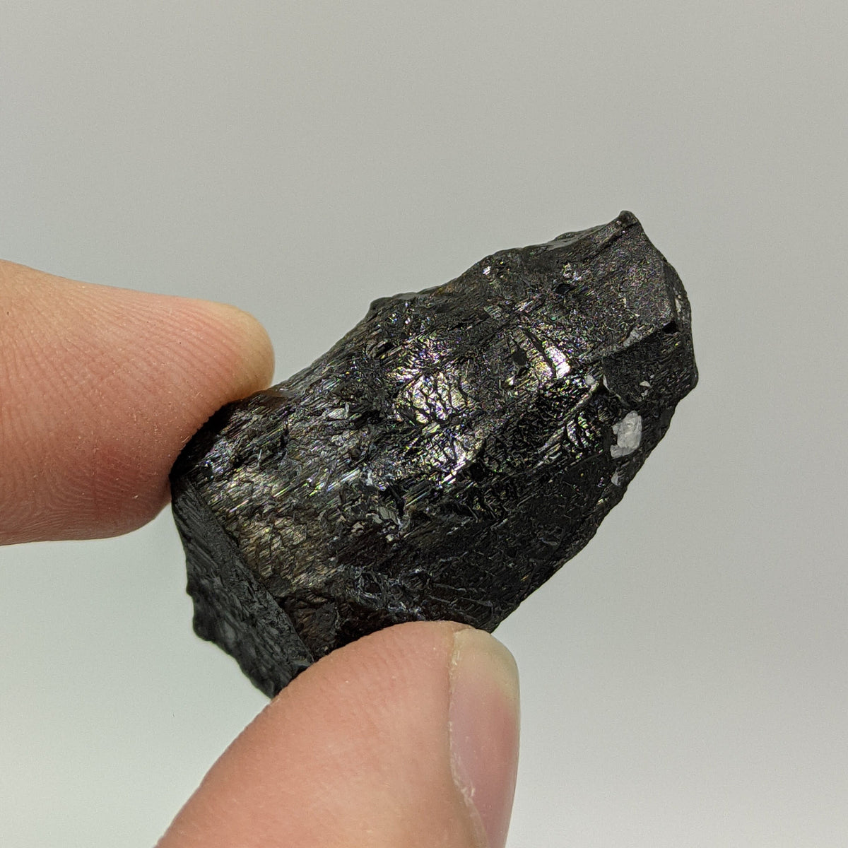 Etched Black Tourmaline Crystal, Skardu Pakistan, 13.5g