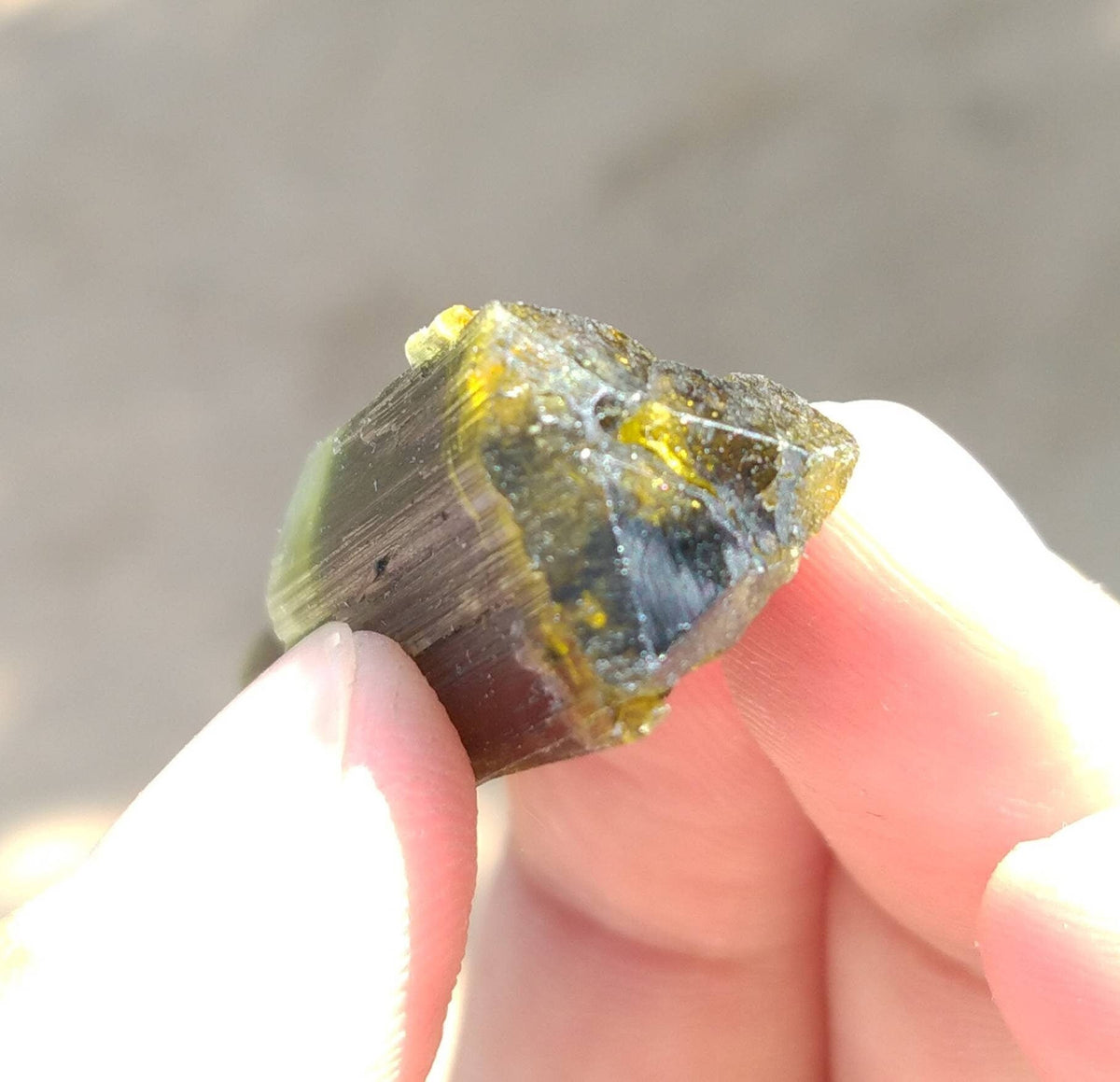 Double Terminated Green Tourmaline Crystal, Pakistan - 14 grams