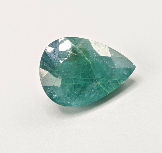 18 Carat Pear Grandidierite Gem, Faceted Untreated
