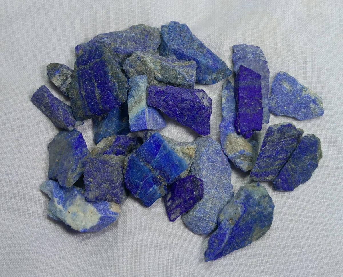 Lapis Lazuli Crystal Pieces, 104 grams, Untreated, Natural