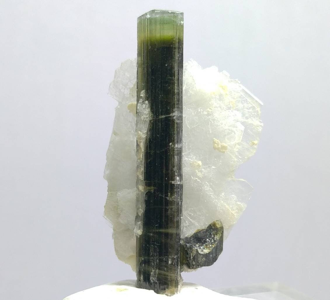 Green Cap Tourmaline Crystal, Double Terminated, Skardu Pakistan