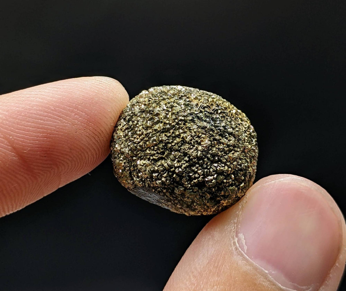 Golden Marcasite Prophecy Stone Sphere, Pakistan, 17.5 grams