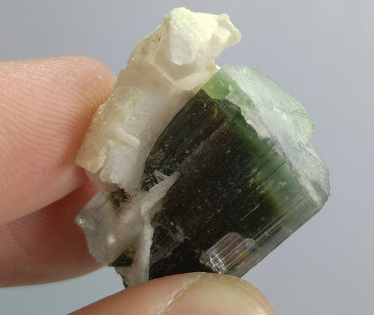 Terminated Green Cap Tourmaline Crystal, Skardu Pakistan, 12.7 grams