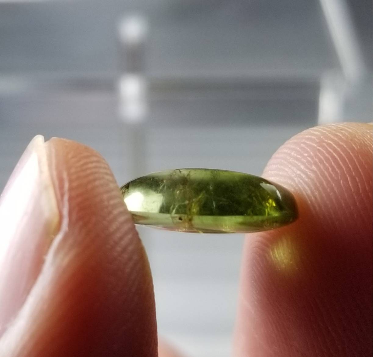 ARSAA GEMS AND MINERALSNatural ring size good quality green tourmaline cabochon - Premium  from ARSAA GEMS AND MINERALS - Just $30.00! Shop now at ARSAA GEMS AND MINERALS