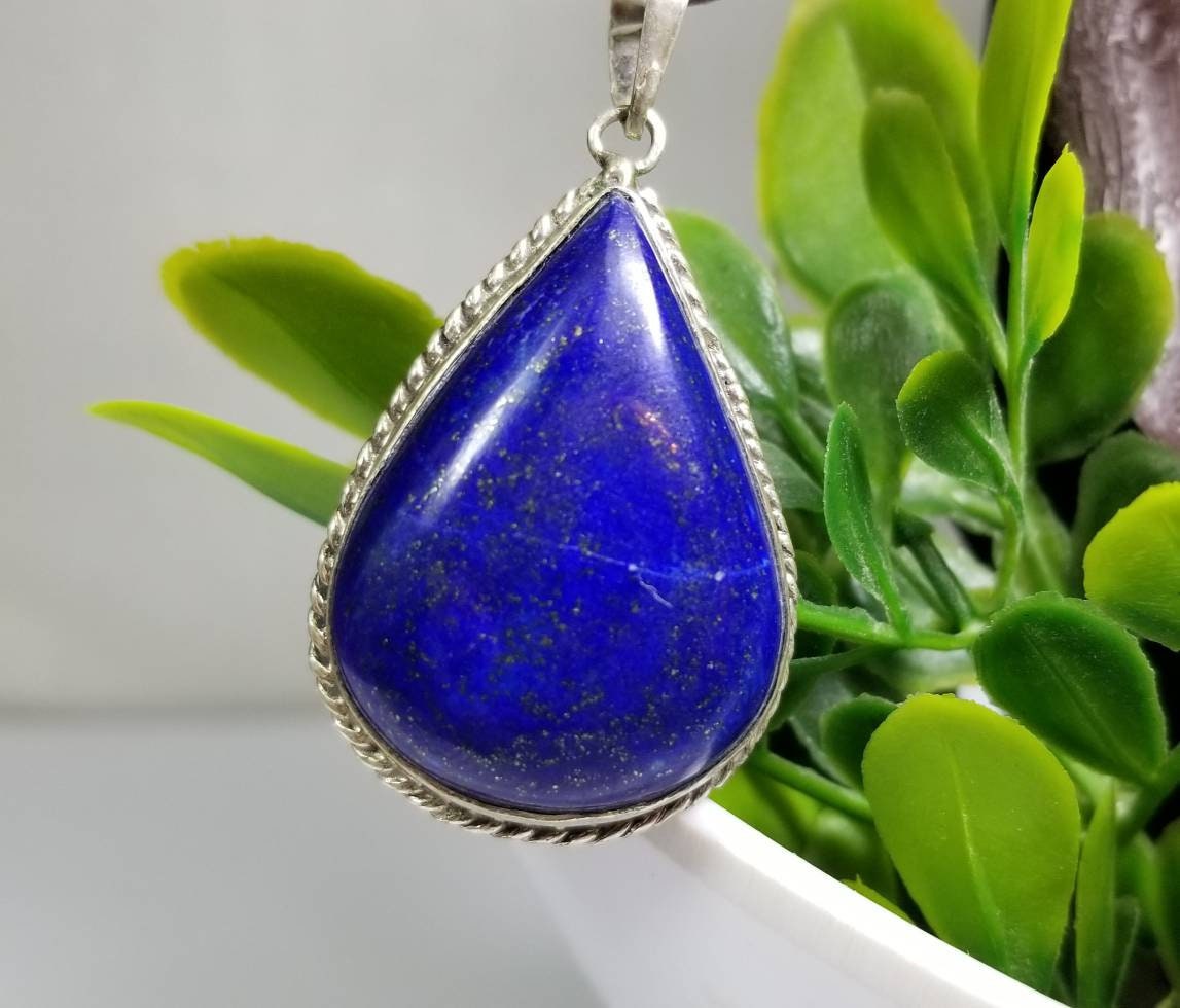 ARSAA GEMS AND MINERALSNatural good quality locket lapis lazuli silver pendant - Premium  from ARSAA GEMS AND MINERALS - Just $15.00! Shop now at ARSAA GEMS AND MINERALS