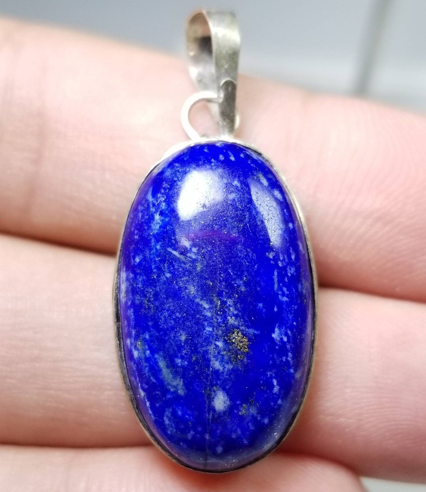 ARSAA GEMS AND MINERALSNatural good quality locket size lapis lazuli silver pendant - Premium  from ARSAA GEMS AND MINERALS - Just $15.00! Shop now at ARSAA GEMS AND MINERALS