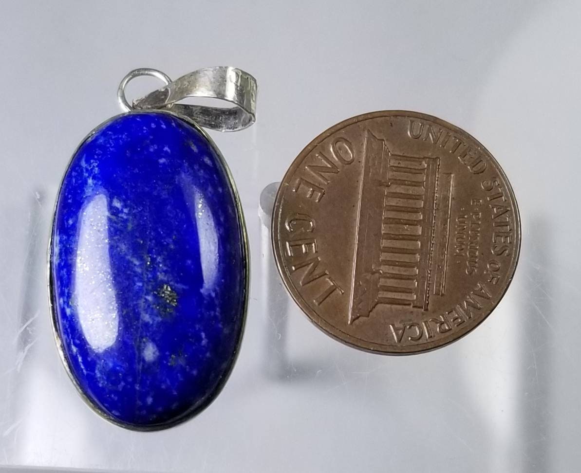 ARSAA GEMS AND MINERALSNatural good quality locket size lapis lazuli silver pendant - Premium  from ARSAA GEMS AND MINERALS - Just $15.00! Shop now at ARSAA GEMS AND MINERALS