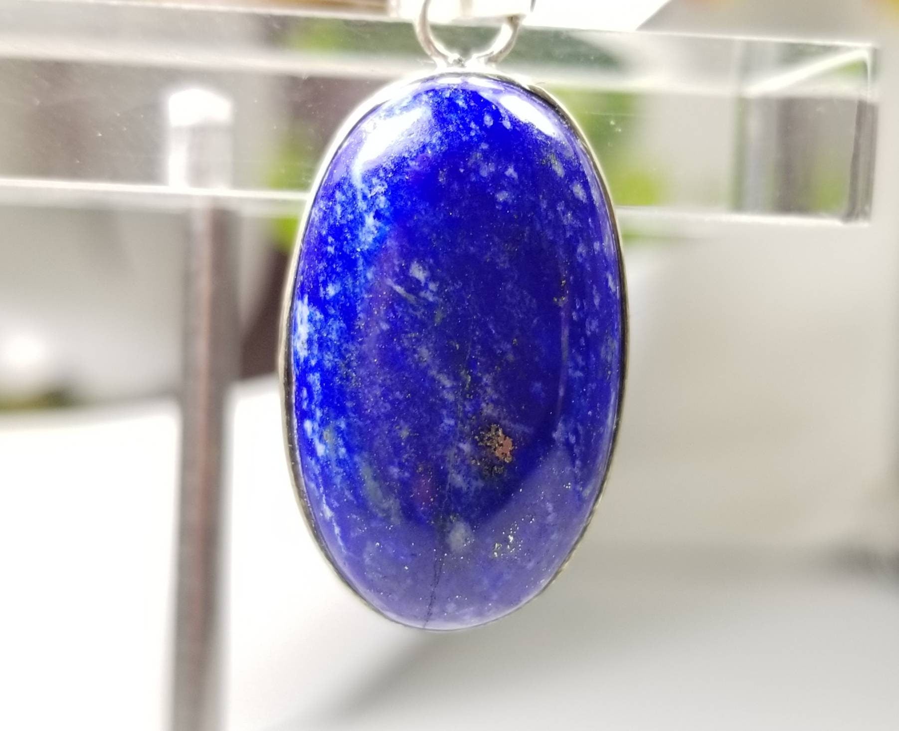 ARSAA GEMS AND MINERALSNatural good quality locket size lapis lazuli silver pendant - Premium  from ARSAA GEMS AND MINERALS - Just $15.00! Shop now at ARSAA GEMS AND MINERALS