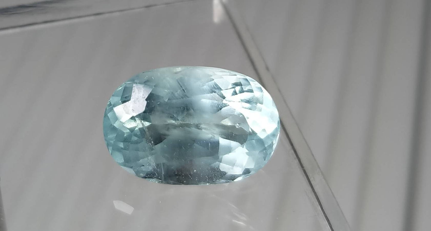 ARSAA GEMS AND MINERALSNatural good quality ring size faceted aquamarine gem - Premium  from ARSAA GEMS AND MINERALS - Just $47.00! Shop now at ARSAA GEMS AND MINERALS