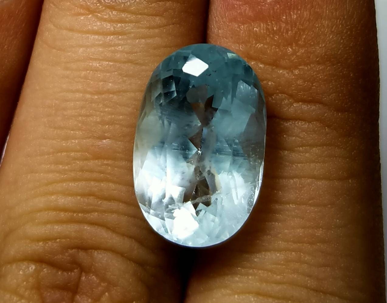ARSAA GEMS AND MINERALSNatural good quality ring size faceted aquamarine gem - Premium  from ARSAA GEMS AND MINERALS - Just $47.00! Shop now at ARSAA GEMS AND MINERALS
