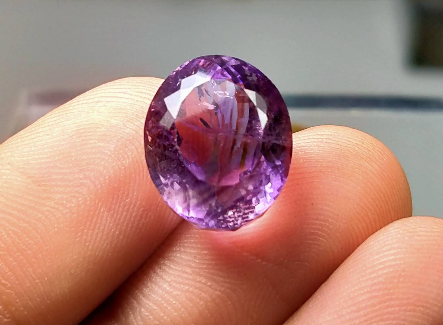 ARSAA GEMS AND MINERALSNatural good quality ring size faceted amythest gem - Premium  from ARSAA GEMS AND MINERALS - Just $37.00! Shop now at ARSAA GEMS AND MINERALS