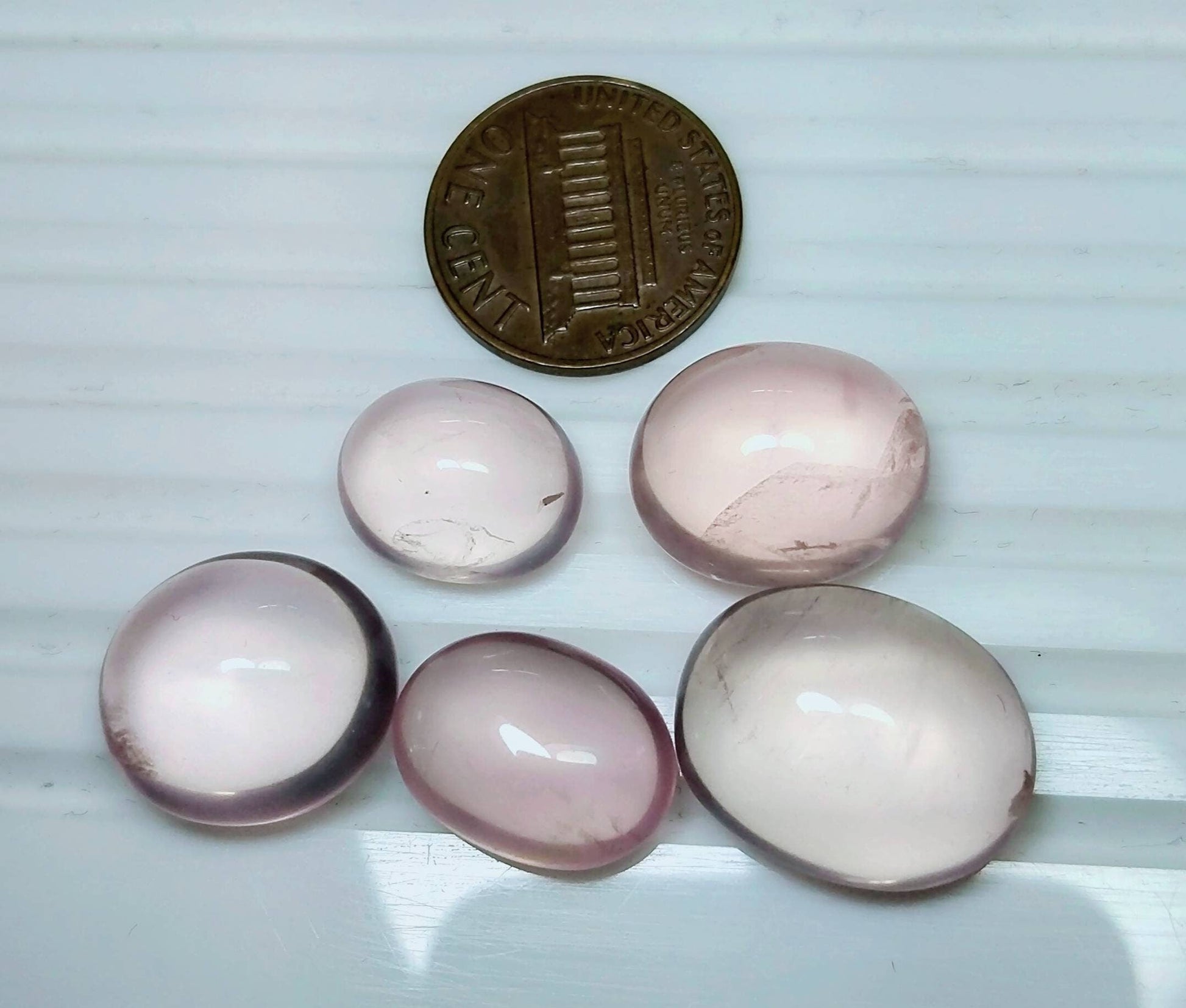 ARSAA GEMS AND MINERALSNatural good quality ring size rose quartz cabochons - Premium  from ARSAA GEMS AND MINERALS - Just $45.00! Shop now at ARSAA GEMS AND MINERALS