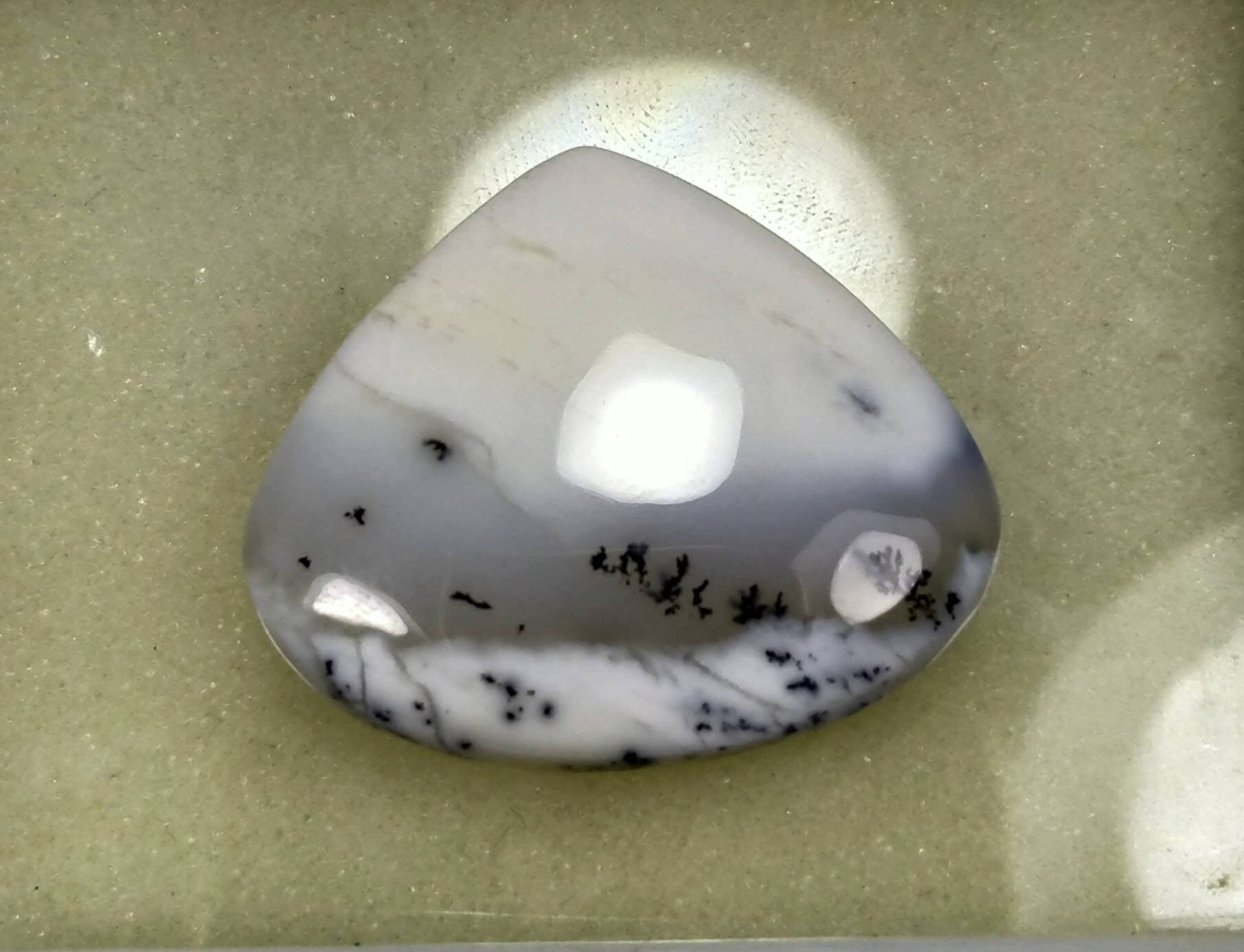 ARSAA GEMS AND MINERALSNatural top quality beautiful pear shape dendritic opal cabochon - Premium  from ARSAA GEMS AND MINERALS - Just $12.00! Shop now at ARSAA GEMS AND MINERALS