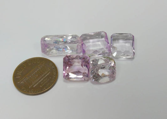 ARSAA GEMS AND MINERALSNatural good quality beautiful 49 carats faceted kunzite gems - Premium  from ARSAA GEMS AND MINERALS - Just $80.00! Shop now at ARSAA GEMS AND MINERALS