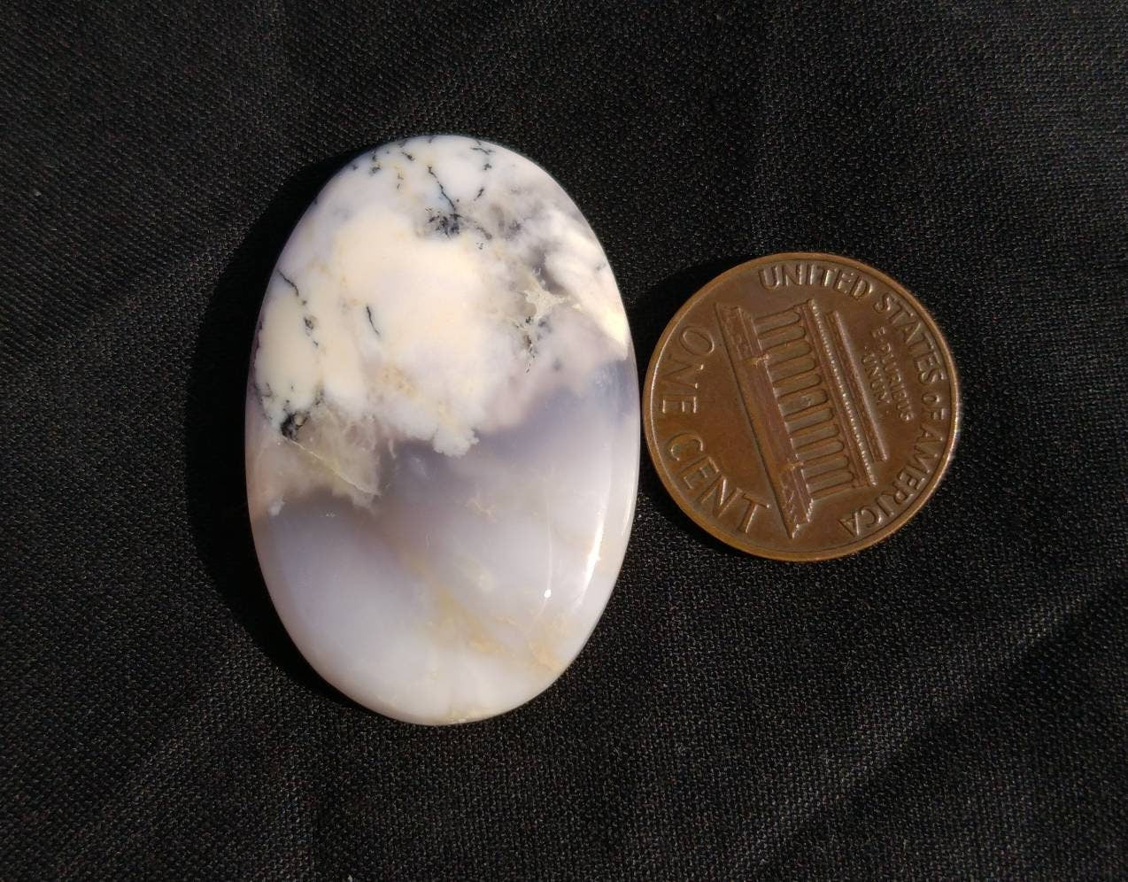 ARSAA GEMS AND MINERALSNatural good quality beautiful 43 carats dendritic opal cabochon - Premium  from ARSAA GEMS AND MINERALS - Just $15.00! Shop now at ARSAA GEMS AND MINERALS