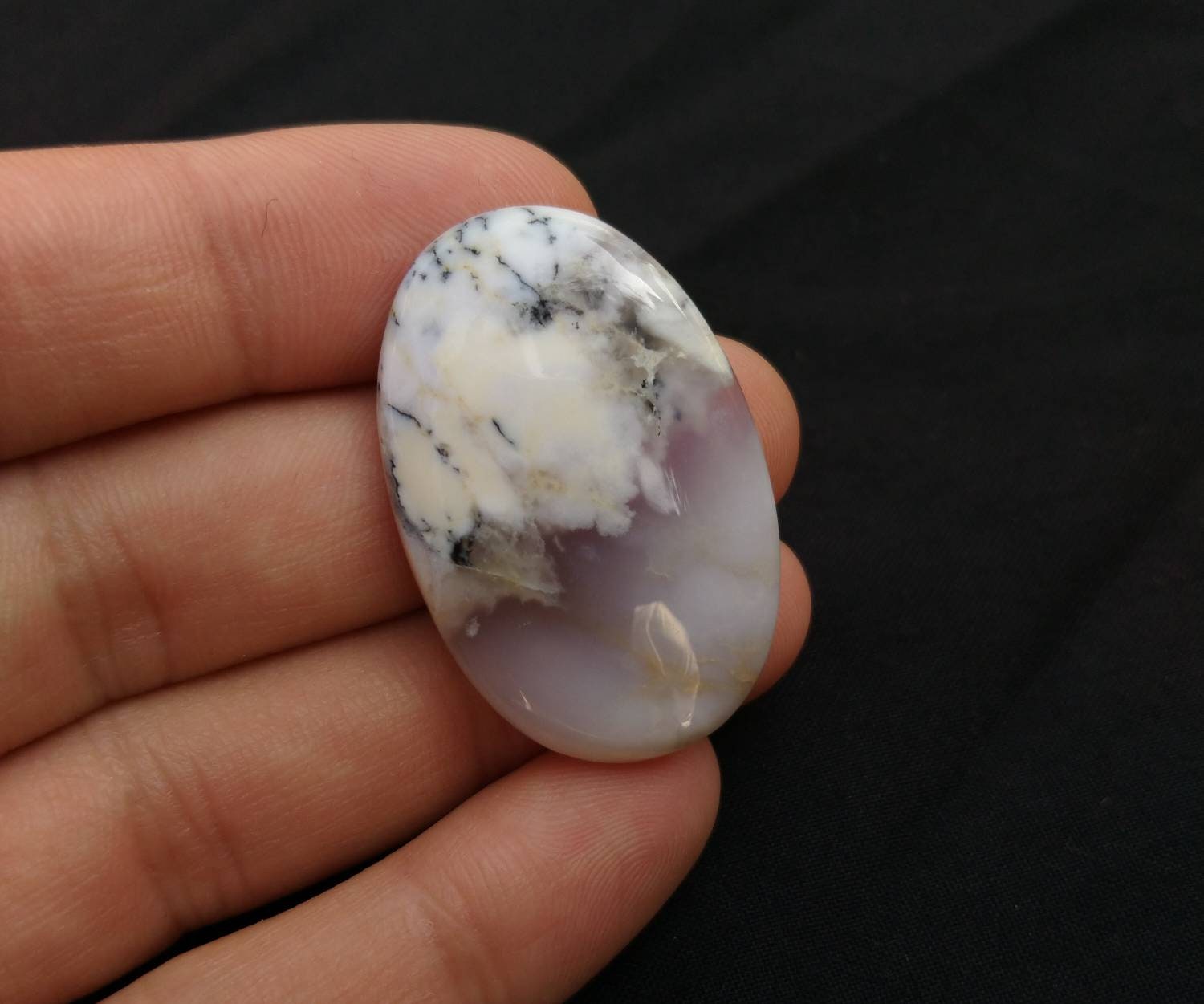 ARSAA GEMS AND MINERALSNatural good quality beautiful 43 carats dendritic opal cabochon - Premium  from ARSAA GEMS AND MINERALS - Just $15.00! Shop now at ARSAA GEMS AND MINERALS