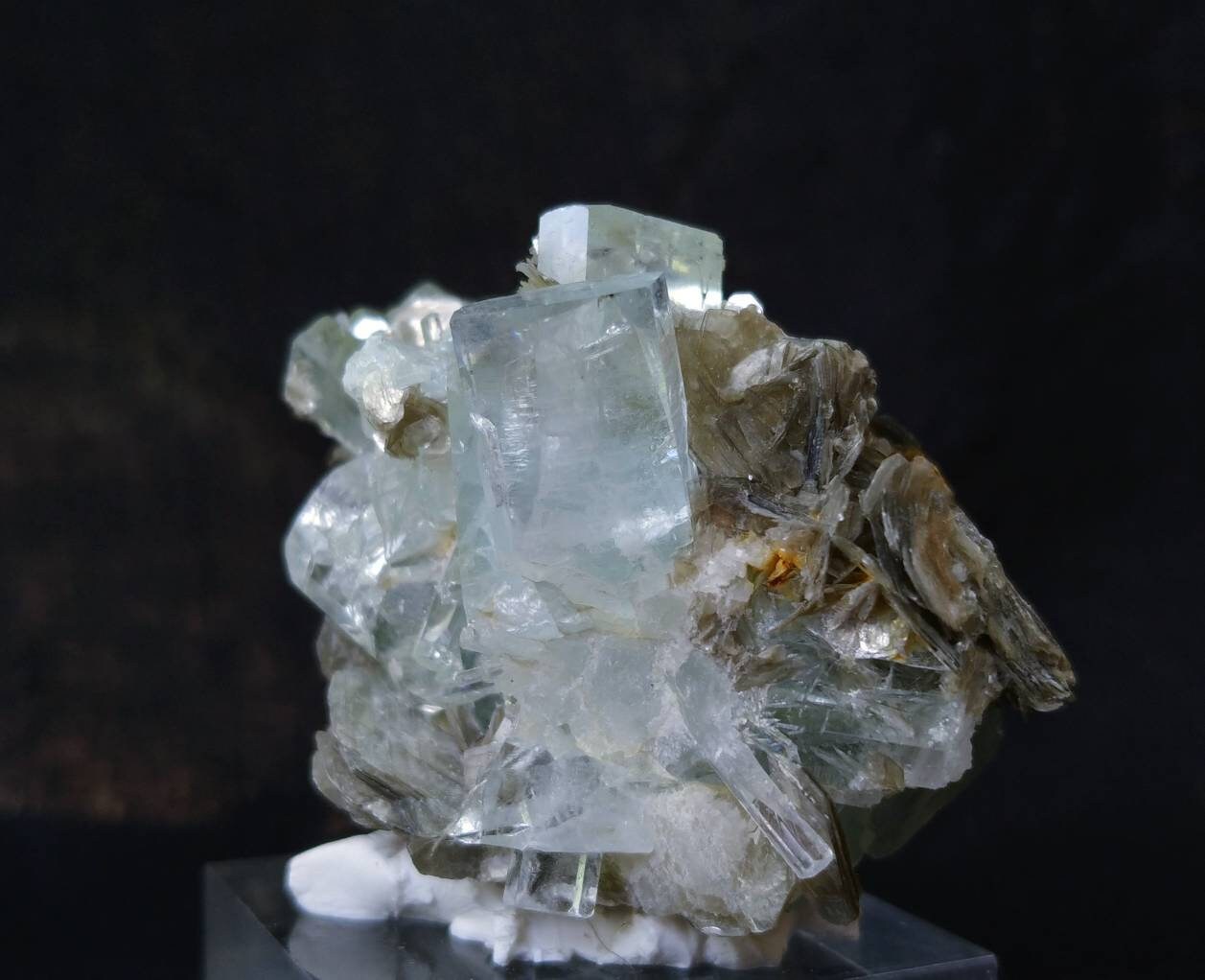 ARSAA GEMS AND MINERALSNatural top quality beautiful 92 grams aquamarine with moscovite terminated cluster - Premium  from ARSAA GEMS AND MINERALS - Just $130.00! Shop now at ARSAA GEMS AND MINERALS