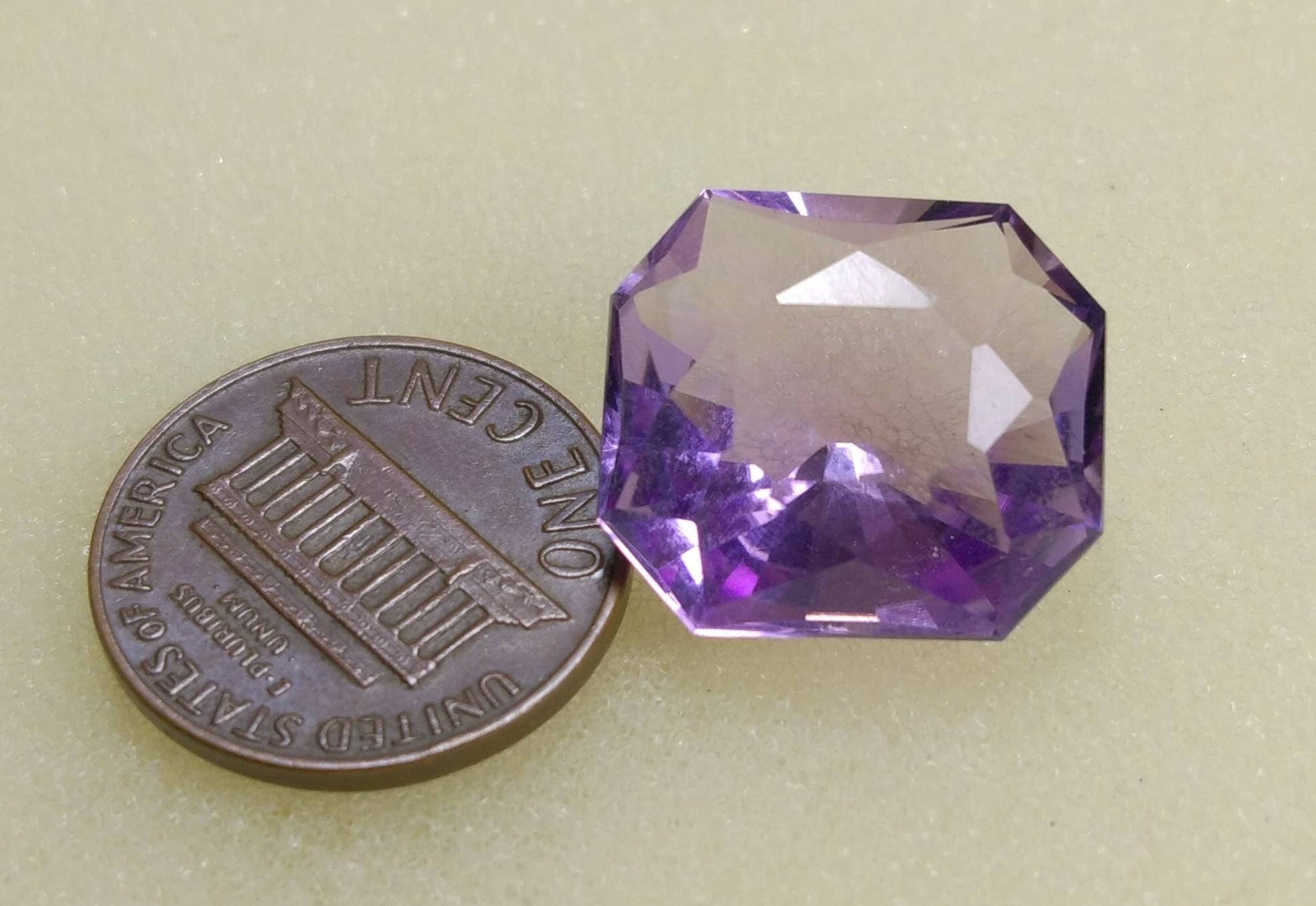 ARSAA GEMS AND MINERALSNatural top quality beautiful 16 carats cushion shape faceted eye clean clarity amethyst gem - Premium  from ARSAA GEMS AND MINERALS - Just $22.00! Shop now at ARSAA GEMS AND MINERALS