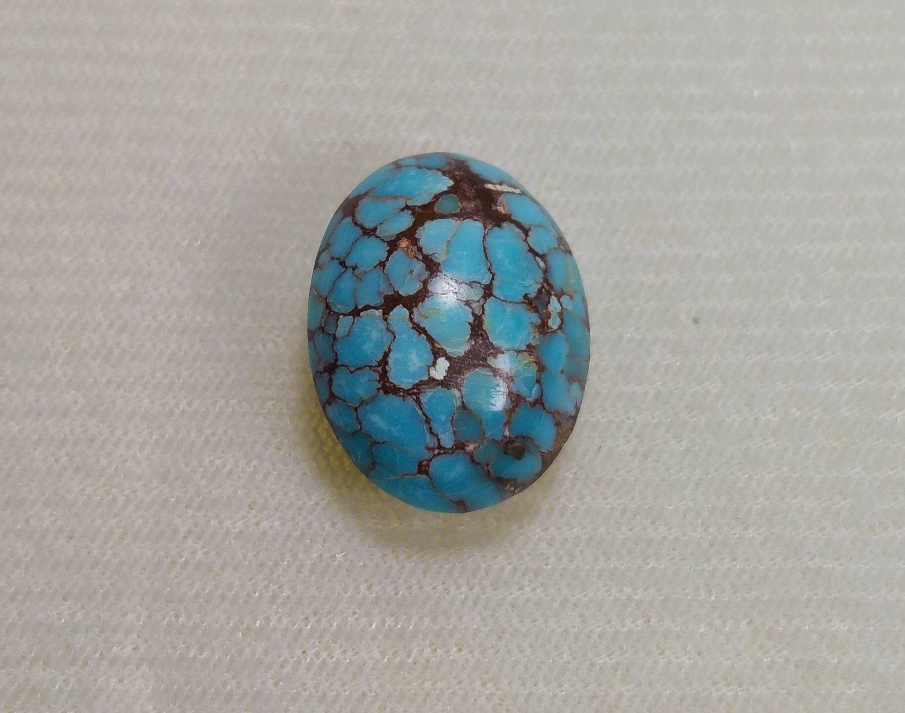 ARSAA GEMS AND MINERALSNatural top quality beautiful 15 carats spider web Egyptian turquoise cabochon - Premium  from ARSAA GEMS AND MINERALS - Just $30.00! Shop now at ARSAA GEMS AND MINERALS