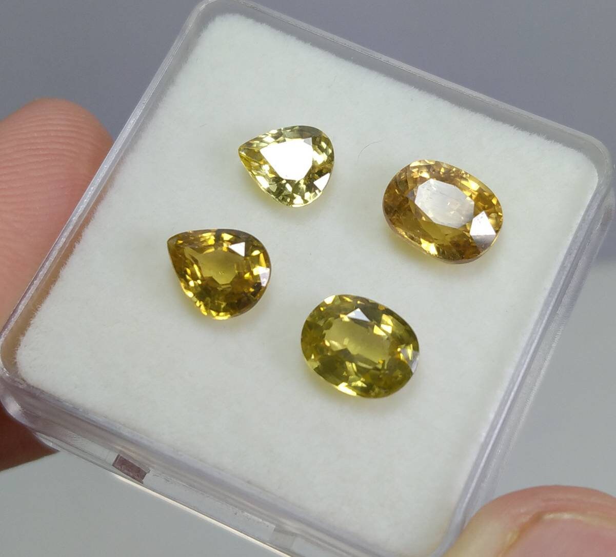 ARSAA GEMS AND MINERALSNatural top quality beautiful 9.5 carat Small sized set of faceted VV clarity zircon gems - Premium  from ARSAA GEMS AND MINERALS - Just $45.00! Shop now at ARSAA GEMS AND MINERALS