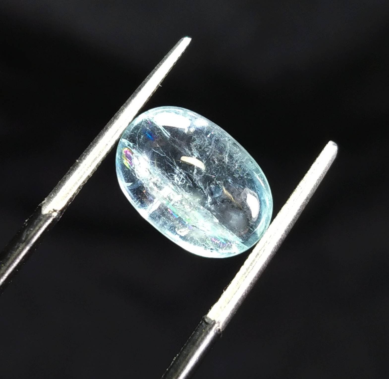 ARSAA GEMS AND MINERALSNatural fine quality beautiful 17 carats small lot of oval shapes aquamarine Cabochons - Premium  from ARSAA GEMS AND MINERALS - Just $34.00! Shop now at ARSAA GEMS AND MINERALS