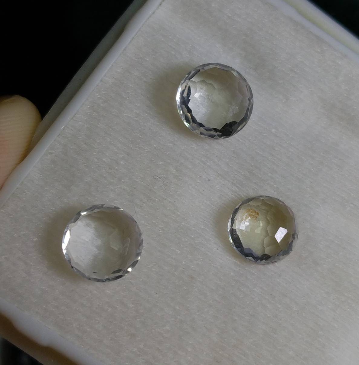 ARSAA GEMS AND MINERALSNatural top quality beautiful 8 carats small set of rose cut Faceted quartz Cabochons - Premium  from ARSAA GEMS AND MINERALS - Just $13.00! Shop now at ARSAA GEMS AND MINERALS