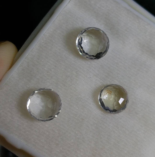 ARSAA GEMS AND MINERALSNatural top quality beautiful 8 carats small set of rose cut Faceted quartz Cabochons - Premium  from ARSAA GEMS AND MINERALS - Just $13.00! Shop now at ARSAA GEMS AND MINERALS