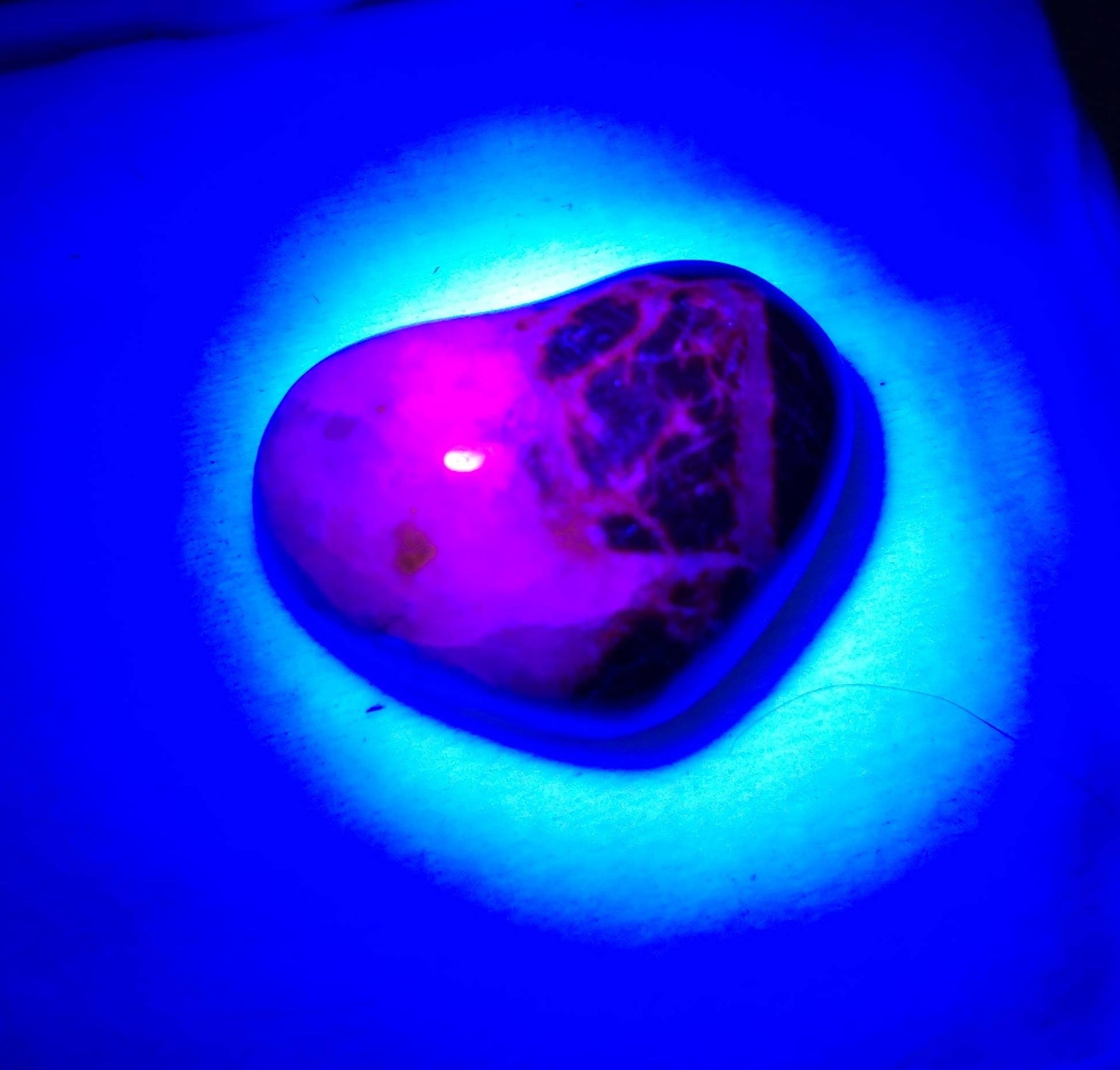 ARSAA GEMS AND MINERALSNatural fine quality beautiful 32 carats heart shape UV reactive afghan hauyne var.lazurite cabochon - Premium  from ARSAA GEMS AND MINERALS - Just $30.00! Shop now at ARSAA GEMS AND MINERALS
