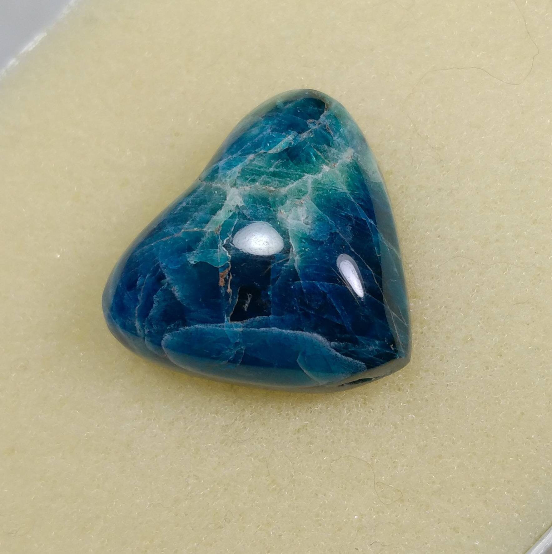 ARSAA GEMS AND MINERALSNatural fine quality beautiful 30 carats heart shape UV reactive afghan hauyne var.lazurite cabochon - Premium  from ARSAA GEMS AND MINERALS - Just $30.00! Shop now at ARSAA GEMS AND MINERALS