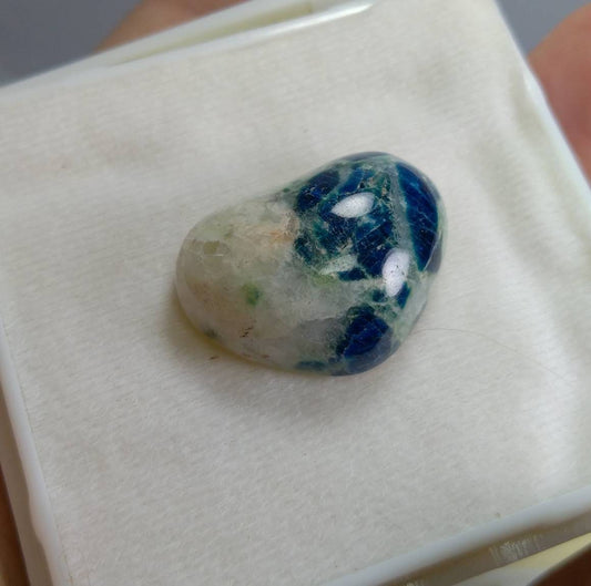 ARSAA GEMS AND MINERALSNatural fine quality beautiful 32 carats heart shape UV reactive afghan hauyne var.lazurite cabochon - Premium  from ARSAA GEMS AND MINERALS - Just $30.00! Shop now at ARSAA GEMS AND MINERALS