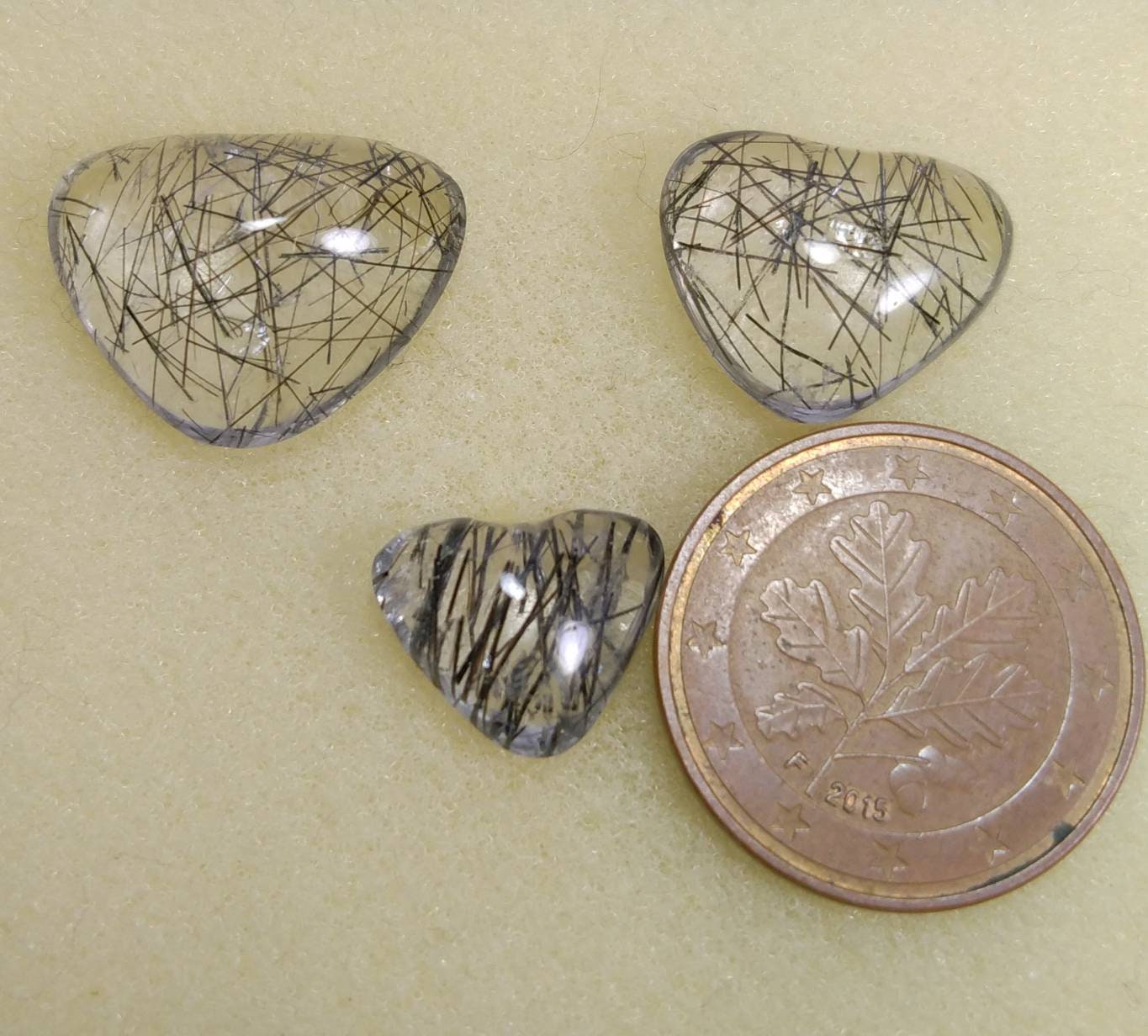 ARSAA GEMS AND MINERALSNatural fine quality beautiful 24 carats small jewelry set heart shapes black tourmaline included quartz Cabochons - Premium  from ARSAA GEMS AND MINERALS - Just $20.00! Shop now at ARSAA GEMS AND MINERALS