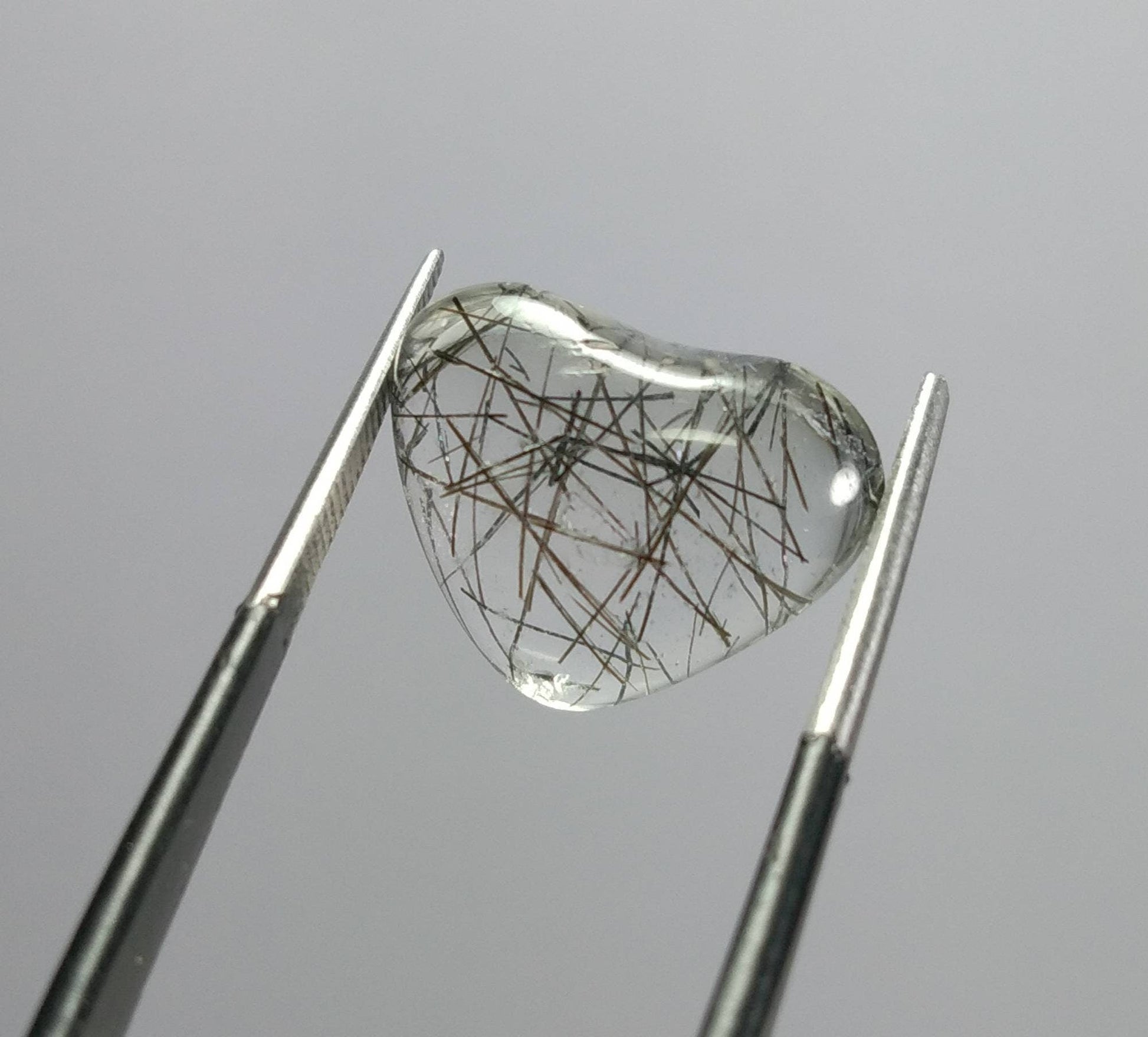 ARSAA GEMS AND MINERALSNatural fine quality beautiful 24 carats small jewelry set heart shapes black tourmaline included quartz Cabochons - Premium  from ARSAA GEMS AND MINERALS - Just $20.00! Shop now at ARSAA GEMS AND MINERALS