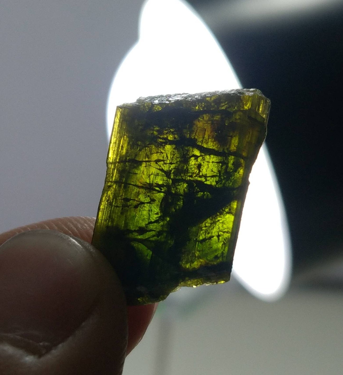 ARSAA GEMS AND MINERALSNatural clear aesthetic 2 gram Beautiful perfectly terminated pleochroic epidote crystal - Premium  from ARSAA GEMS AND MINERALS - Just $20.00! Shop now at ARSAA GEMS AND MINERALS