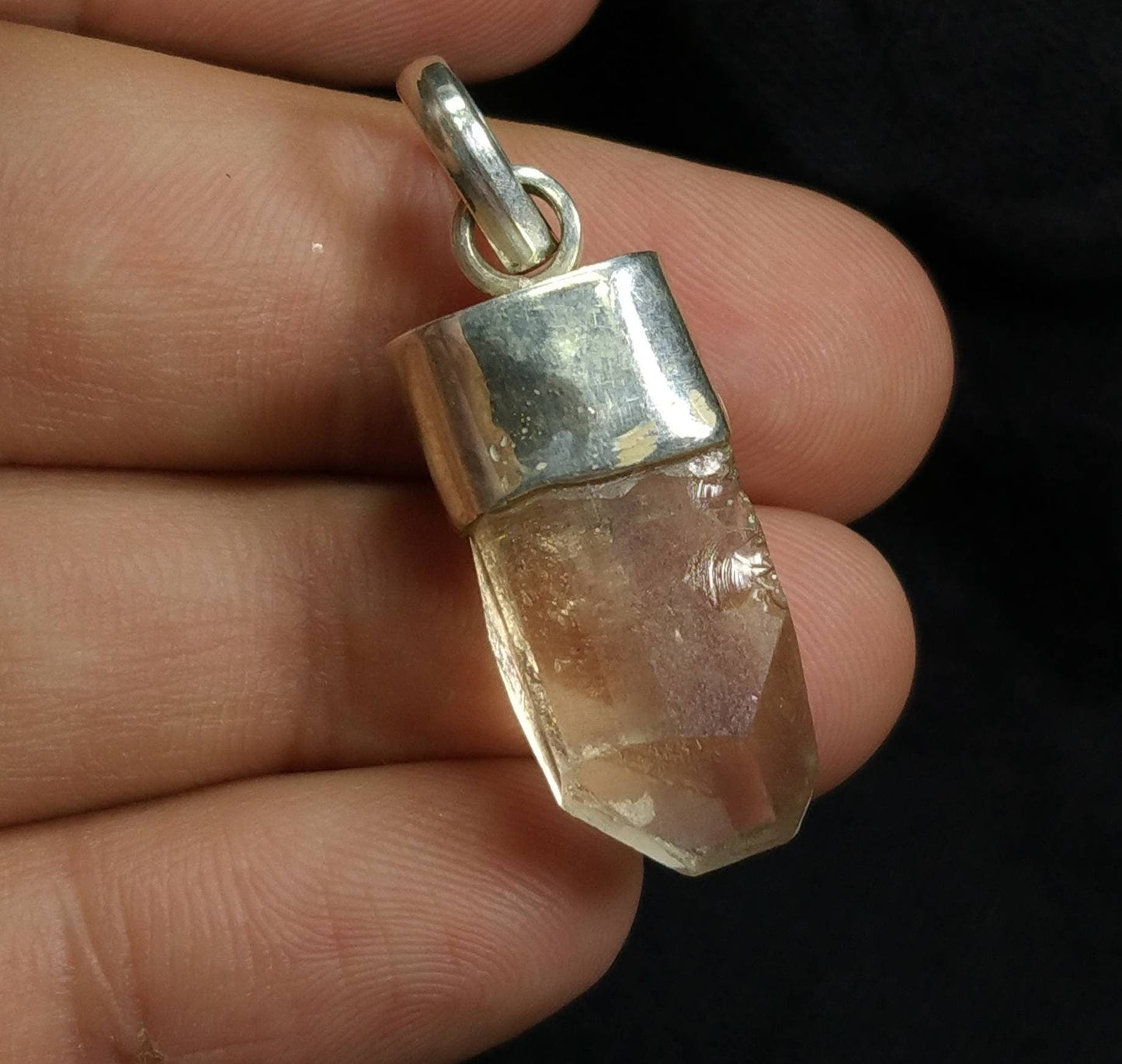 ARSAA GEMS AND MINERALSNatural aesthetic Beautiful silver pendant of topaz crystal - Premium  from ARSAA GEMS AND MINERALS - Just $20.00! Shop now at ARSAA GEMS AND MINERALS