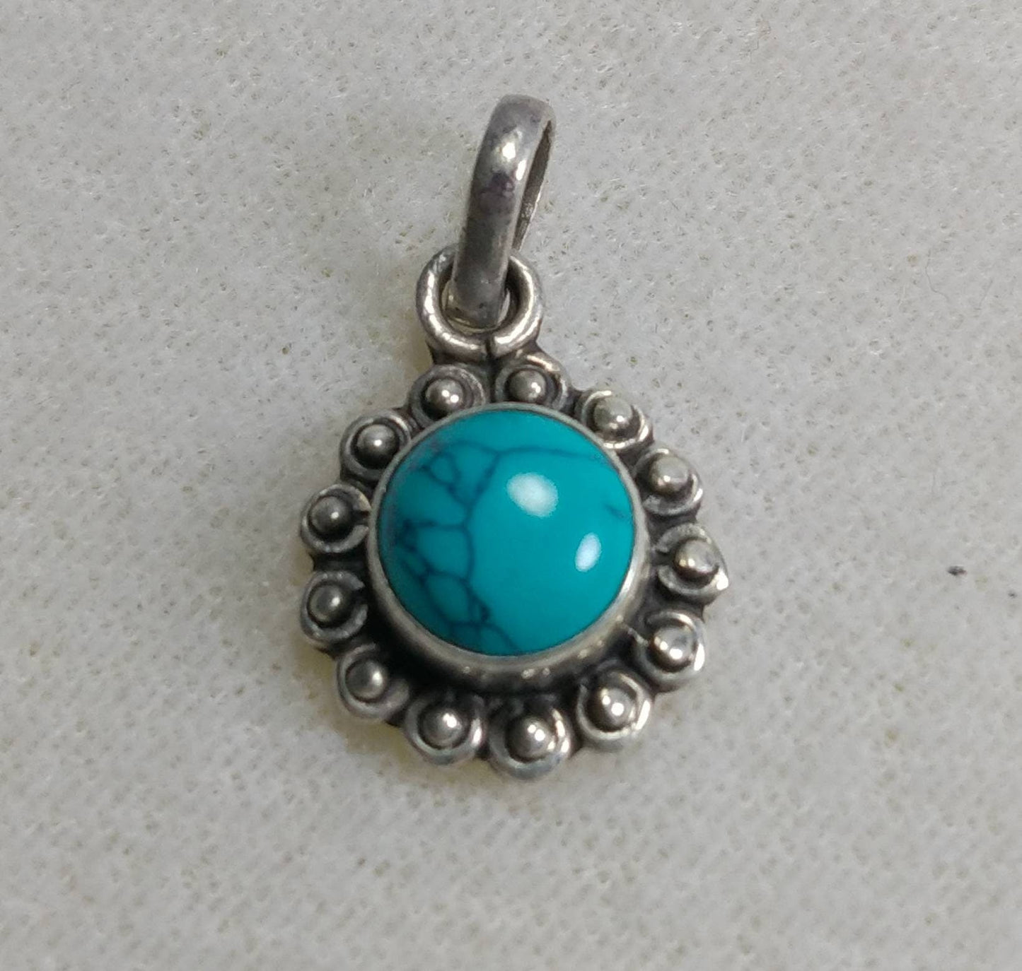 ARSAA GEMS AND MINERALSNatural aesthetic Beautiful silver pendant of turquoise - Premium  from ARSAA GEMS AND MINERALS - Just $12.00! Shop now at ARSAA GEMS AND MINERALS