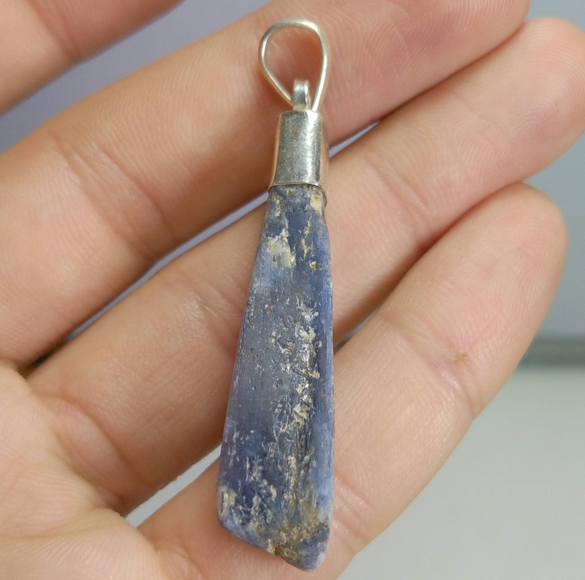 ARSAA GEMS AND MINERALSNatural aesthetic Beautiful silver pendant of kyanite crystal pendant - Premium  from ARSAA GEMS AND MINERALS - Just $15.00! Shop now at ARSAA GEMS AND MINERALS